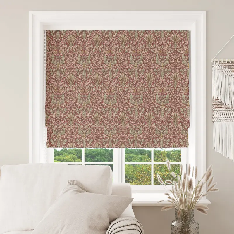 William Morris Snakeshead Wine Fabric 2