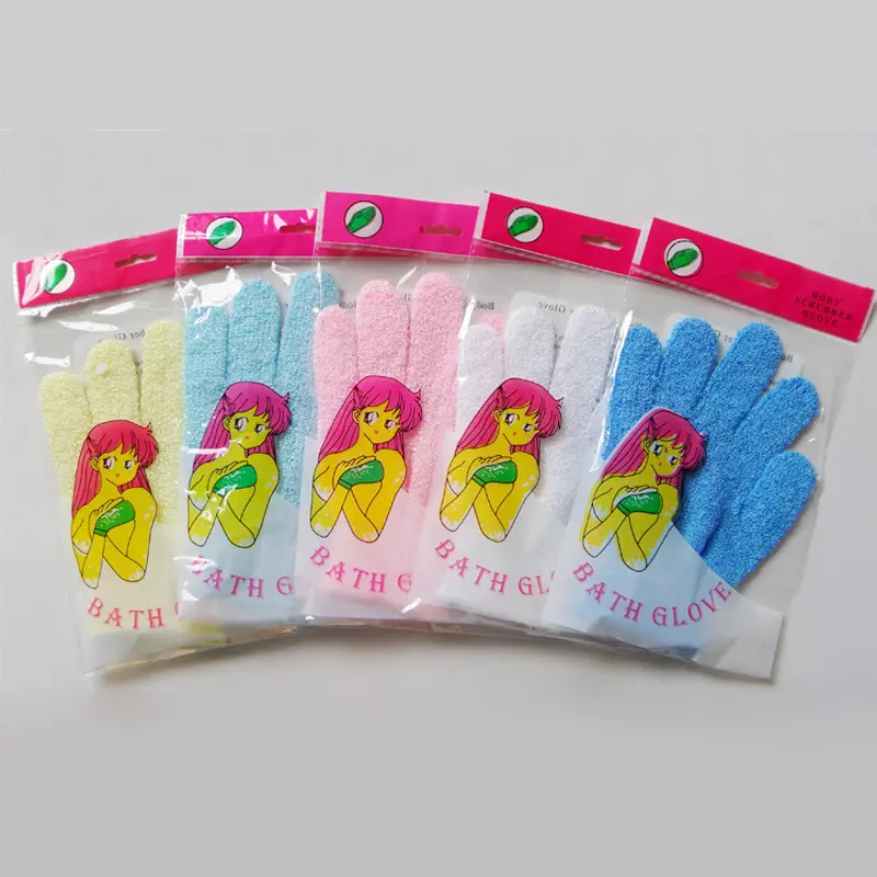 Exfoliating Bath Gloves, Deep Clean & Smooth Skin Instantly, 6 sets, exfoliating&shower gloves. 3