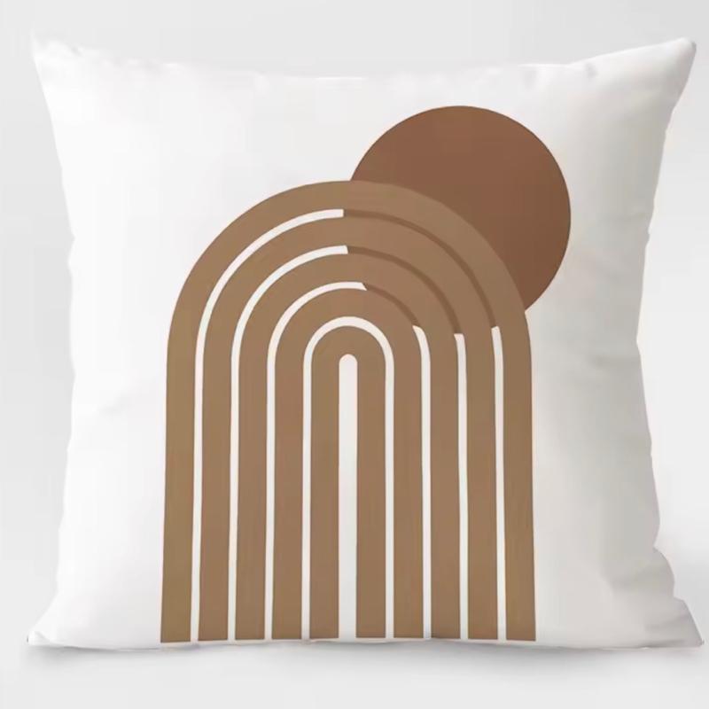 Simple Feministic Geometric Pillowcases for a Stylish Bedroom 5