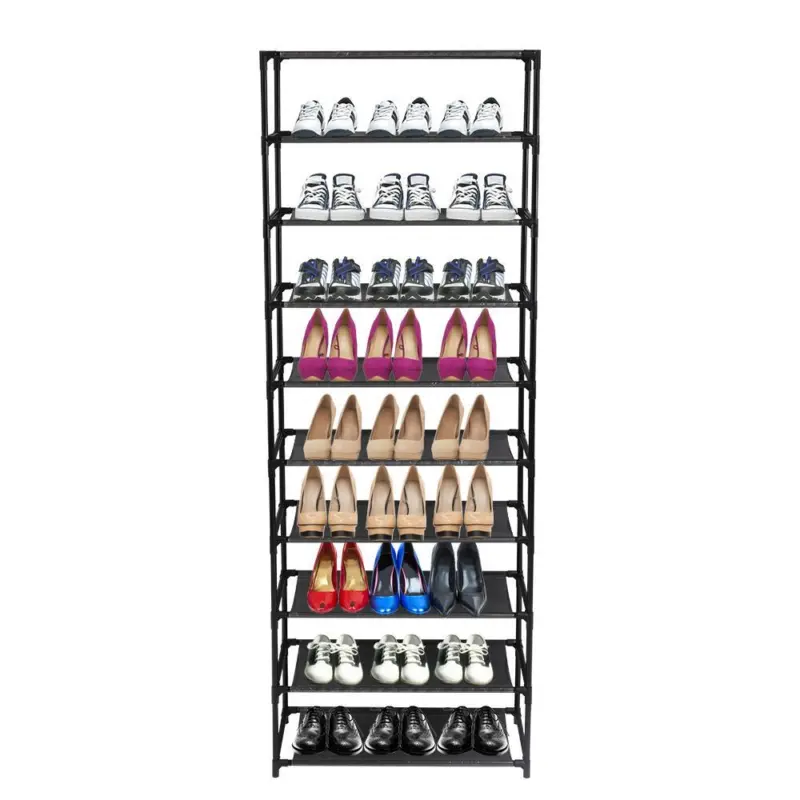 10 Tier Shoe Storage Rack Organiser Cabinet Shelf 30 Pairs Housekeeping Household Room 2