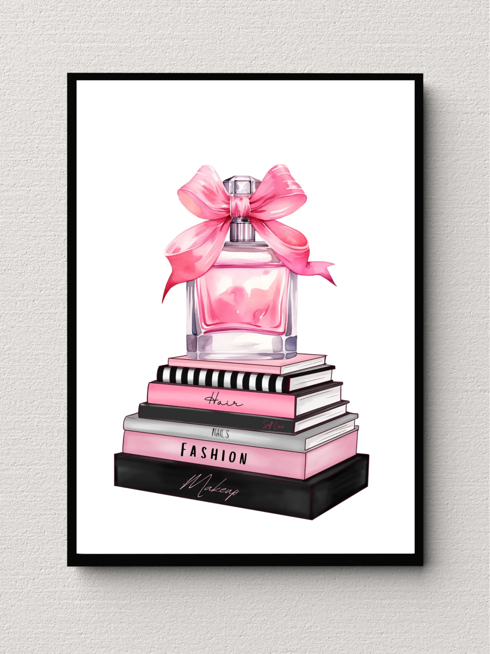 Beauty, perfume bedroom wall art print Decor Decoration Glossy Kitchen Poster Pack Ornaments Artistic bedroom teen Photo etsy prints pink posters