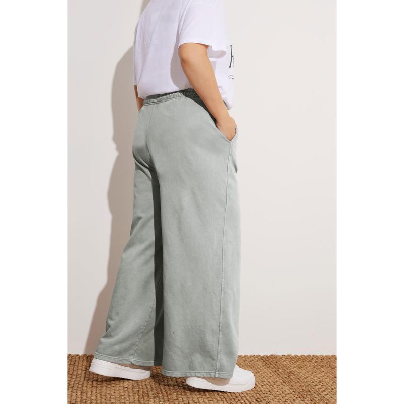 YOURS Curve Grey Wide Leg Joggers 2