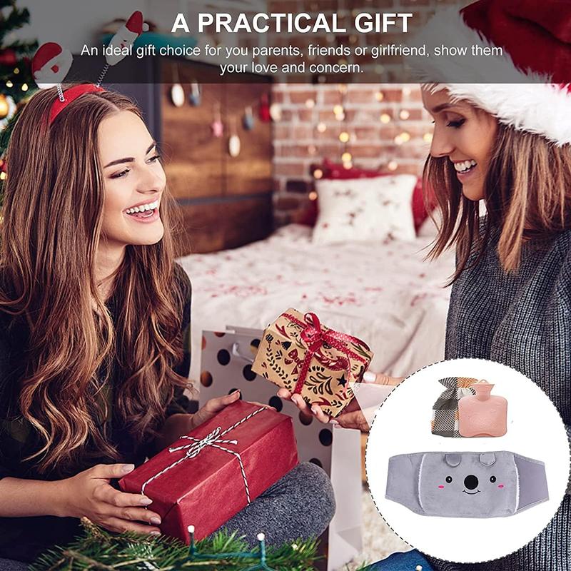 3-Piece Hot Water Bottle Belt Comforting Wearable Wrap Around Stomach Back Waist Soft Christmas Gift 6
