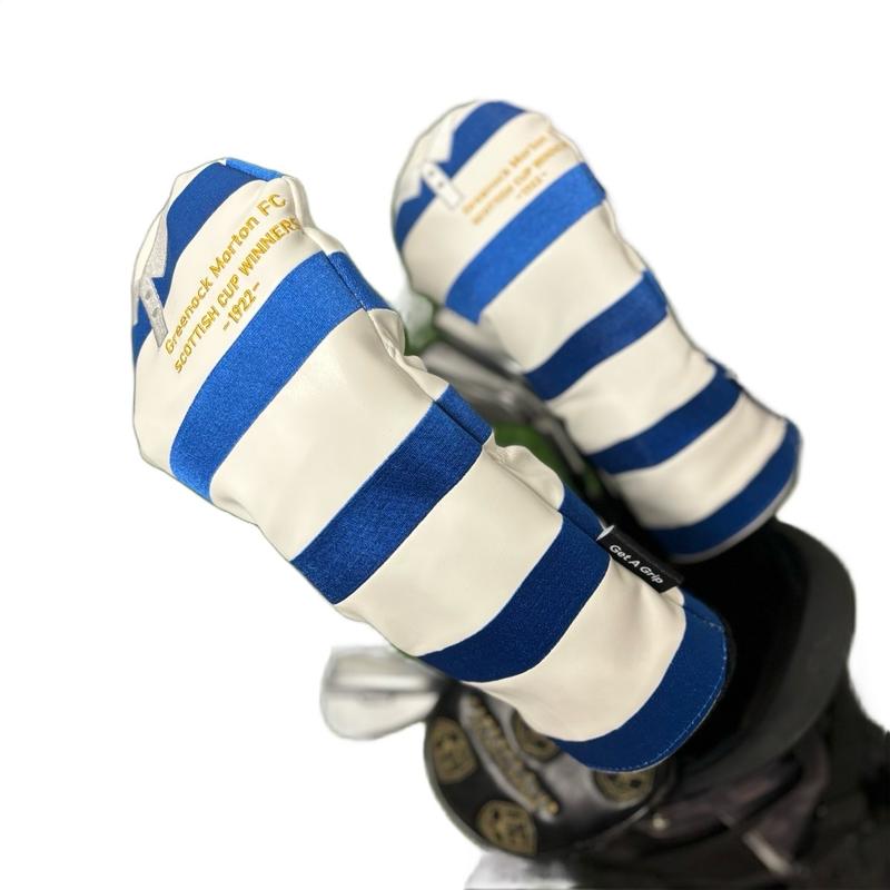 Morton 21-22 Home Centenary Scottish Cup Champions 1922 Kit Fairway Wood Golf Head Cover - Leather Golf Club Head Cover 1