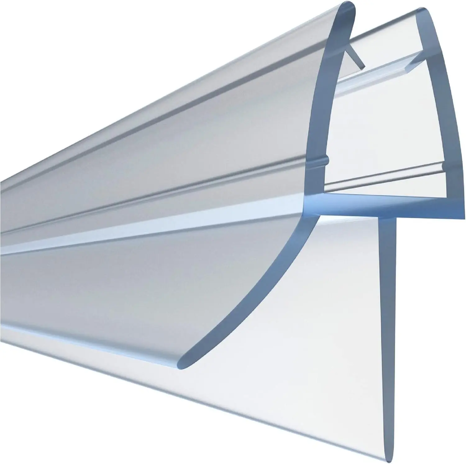 Clear Bath Shower Screen Door Seal Strip for 4-6mm Glass Up to 18mm Gap (Straight)