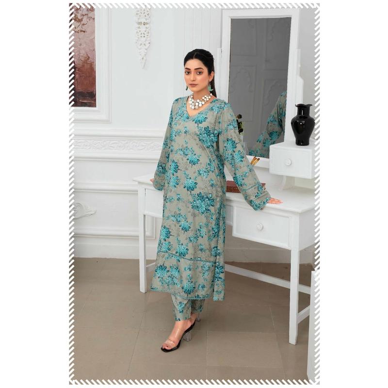 ASHYANA Vol 15 | Embroidered Linen 2pc Readymade | ARW04 2