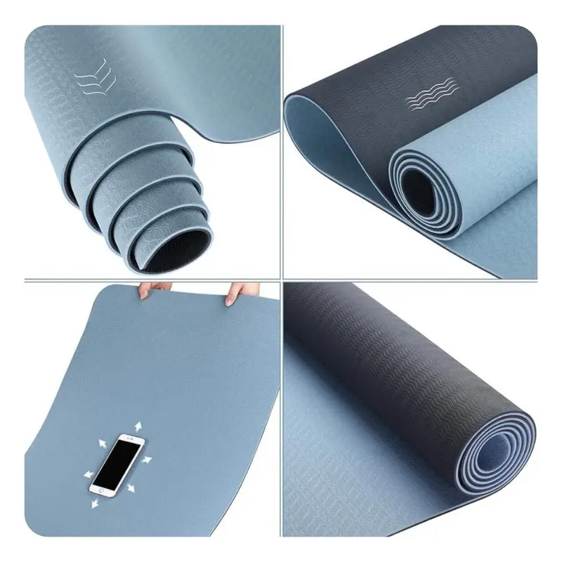 Yoga Mat for Pilates Fitness Exercise TPE - 6mm 1