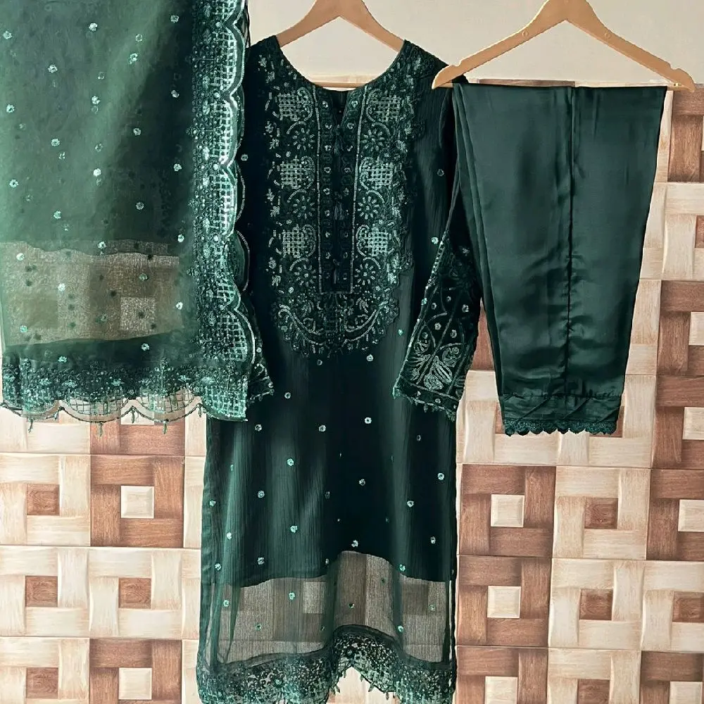 Shifone embroidered partywear