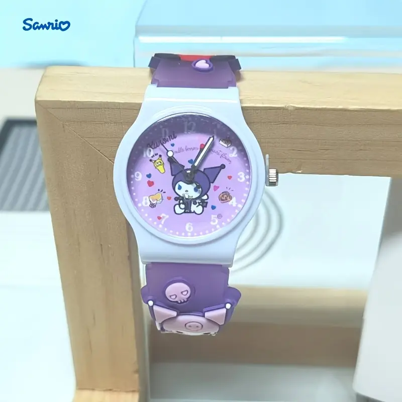 Sanrio Cartoon Watches - Vibrant Jelly-Inspired Designs with Hello Kitty & Friends, Perfect for Halloween & Birthday Party Decorations, Battery Operated (Non-Rechargeable)