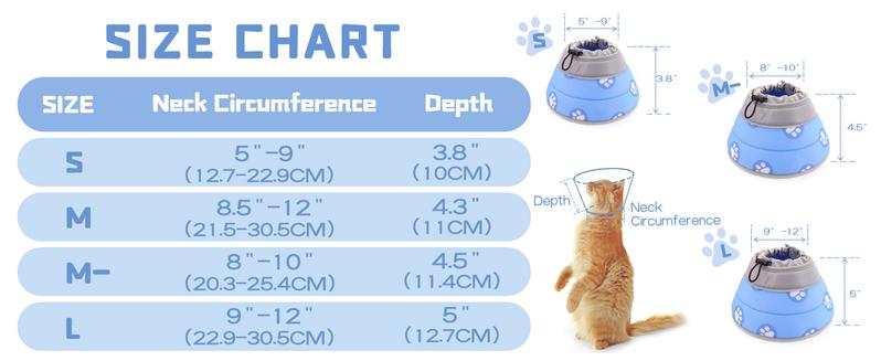 Product Introduction of Cat Cone Collar Soft to Stop Licking After Surgery, Adjustable Soft Cat Recovery Collar for Small Dogs, Puppies and Kittens 11