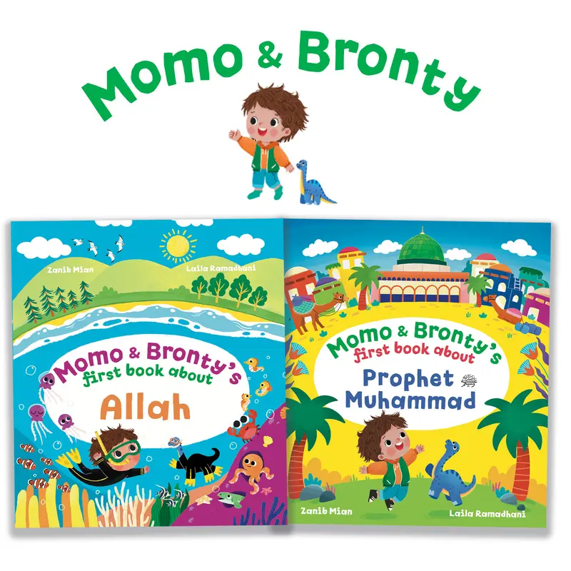 Momo & Bronty Islamic Board Book Set for children ages 0-3 5