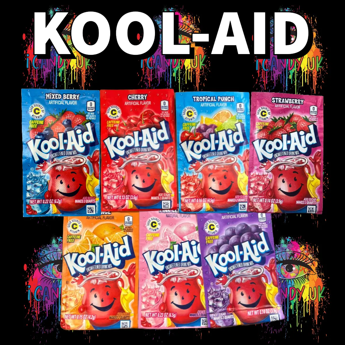 Kool-Aid Powdered Drinks. Singles
