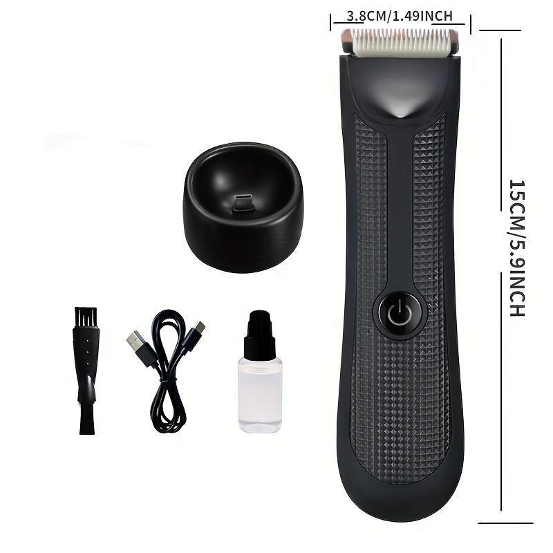 Portable USB Electric Body Hair Trimmer, 1 Set Multifunctional Rechargeable Hair Clipper Kit, Comfort Waterproof Body Hair Trimmer with Low Noise, Hair Accessories, Durable Summer Gift 3