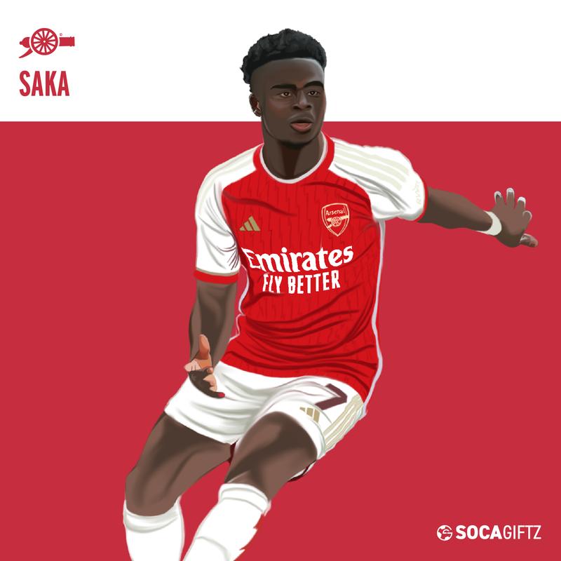 Non Framed A4 Saka Poster Print ONLY 1