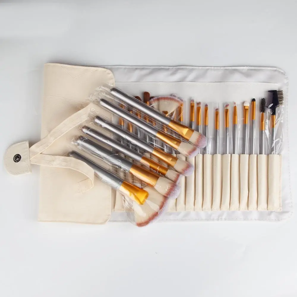 24 piece Make up Brushes Set with Pouch, Makeup Brushes with soft Bristles and Comfortable Grip Brushes Pouch for Travel, Gift For girls Large make  brushes,eyelash brush glitz and glam  brush makeup set 24 makeup  bundle set portable  makeup brush beauty