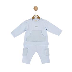 Mintini Blue Teddy Fur Tracksuit Kidswear
