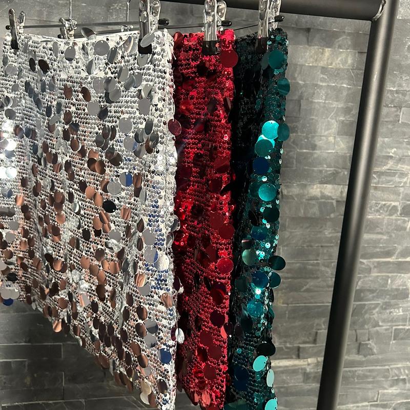Women's Sequin Mini Skirt - Perfect For Parties And Occasions Womenswear Fashion Outfits Clothing 1