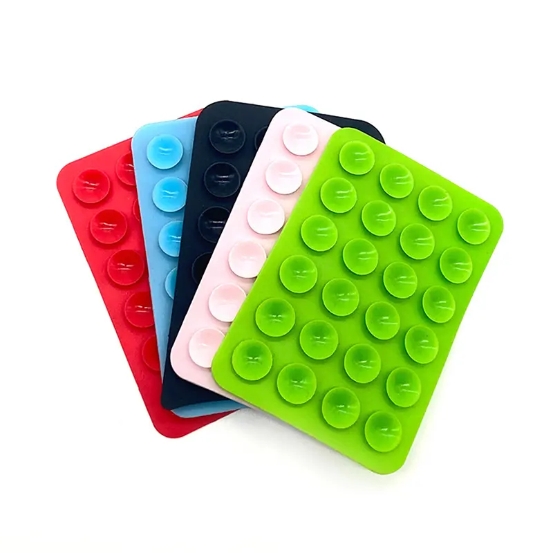 random Silicone Suction Pad For Mobile Phone Fixture Suction Cup Backed 3M Adhesive Silicone Rubber Sucker Pad For Fixed