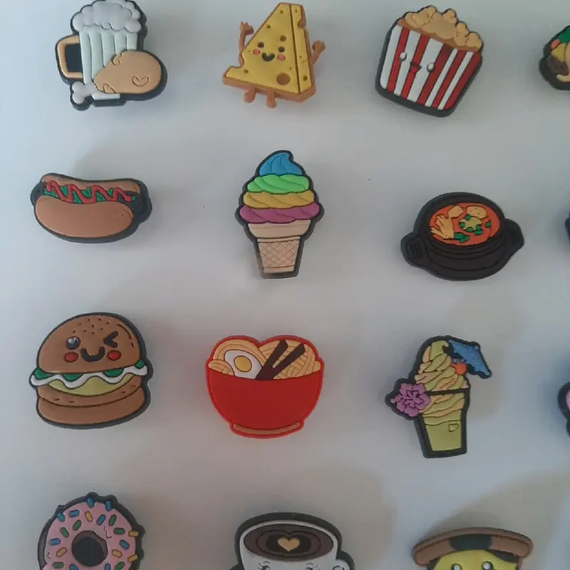 Food Themed croc charms shoe decoration accessories jibbitz shoe charms choose design 8