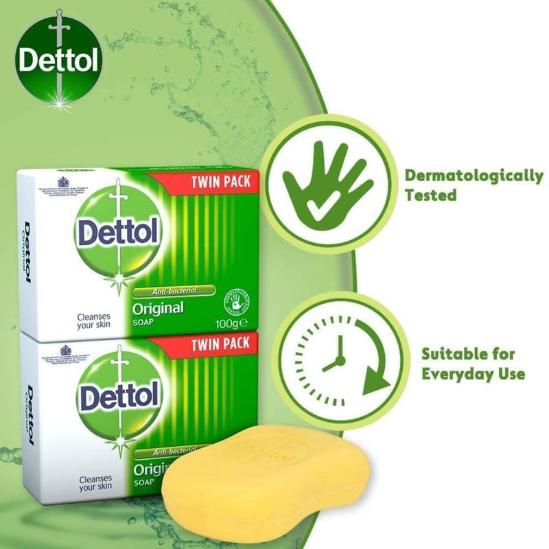 Anti-Bacterial Original Soap Pack - Family Pack (2 x 100g)- Body Wash, Body Care Antibacterial Daily  Comfort Cleanser Skin Care Cleansing Sensitive Moisturizer 2