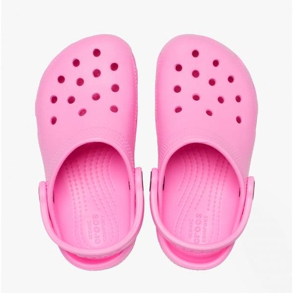 Crocs 206990-6SW TODDLER CLASSIC Girls Clogs Taffy Pink Casual 2