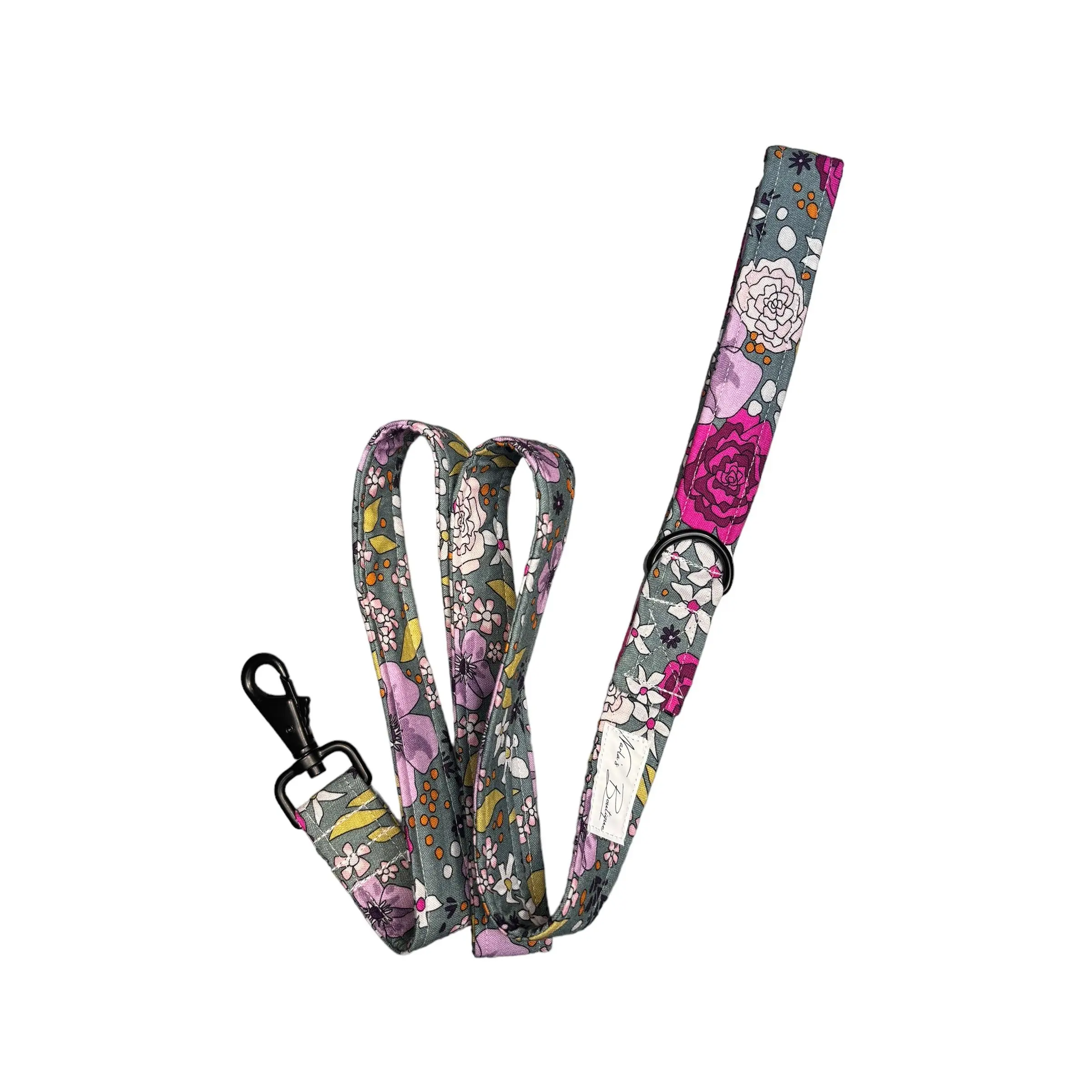 Green Floral Dog Lead