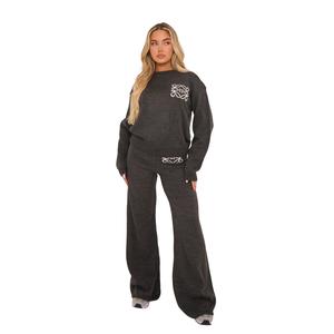Lively Womenswear Rebellious Fashion High Waist Wide Leg Joggers
