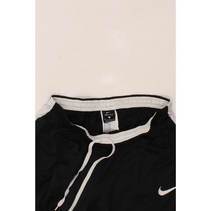Pre-Owned Vintage NIKE Womens Dri Fit Tracksuit Trousers UK 12 Medium  Black Colourblock 3