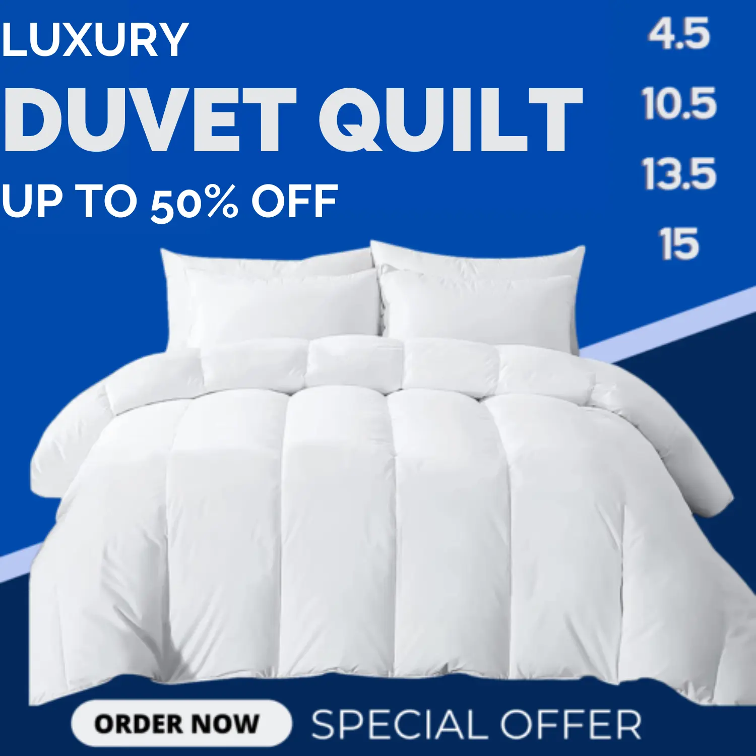 Hotel Quality Anti-Allergy Feels Like Down Duvet - Single, Double, King & Super King size duvet warm  duvet duvet  filler quality  duvet ultra  bounce original duvet winter bedding duvet quilts