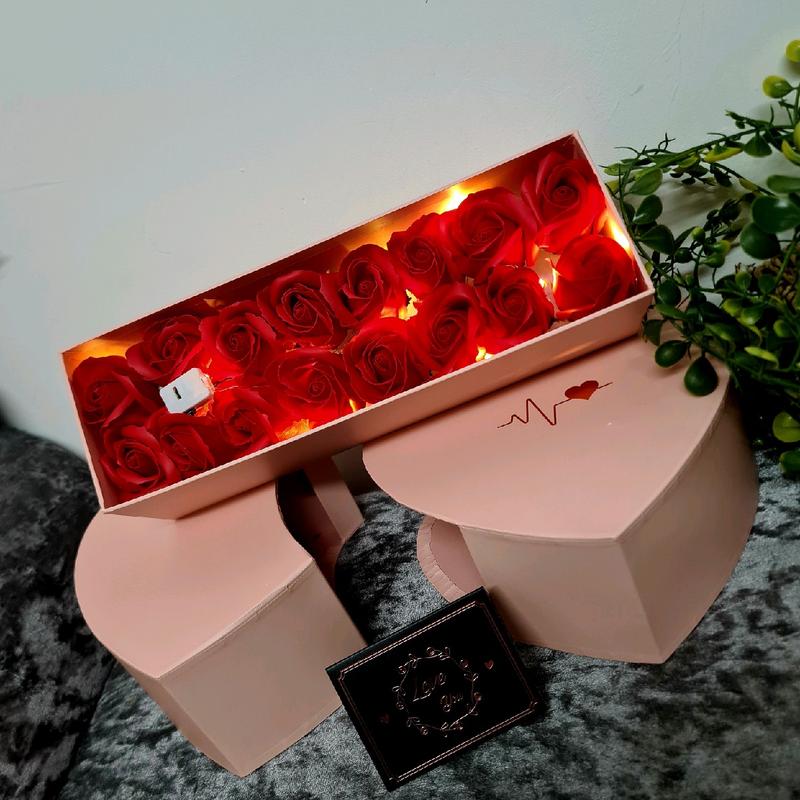 Beautiful LED Slide Love Heart Box Gift 6