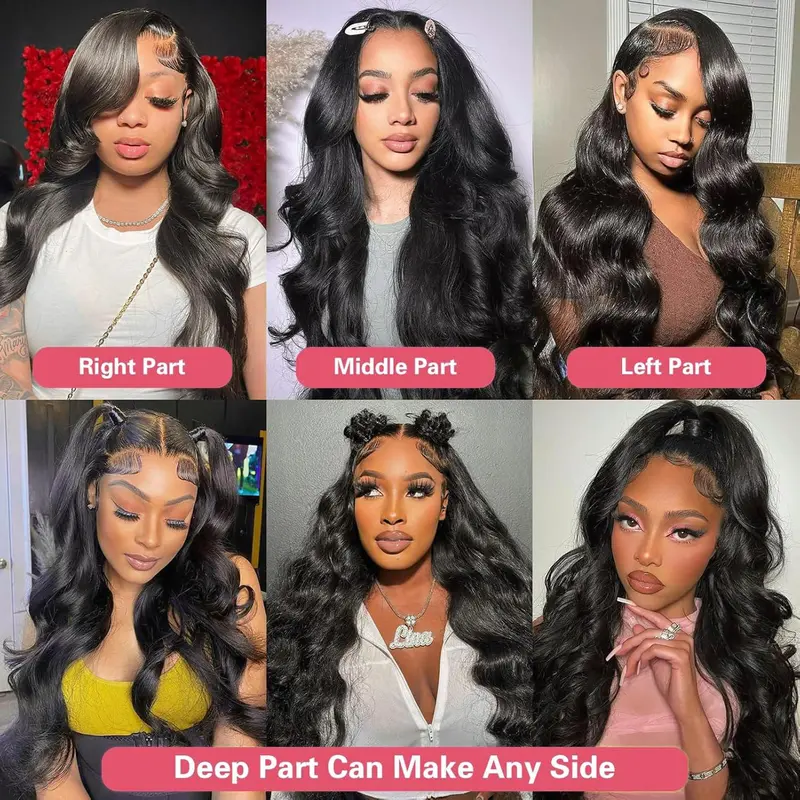 Body Wave Human Hair Lace Front Wigs 360 13x4 13x6 HD Transparent Lace Frontal Wigs Human Hair 6x4 5x5 Glueless Lace Closure Wig 5