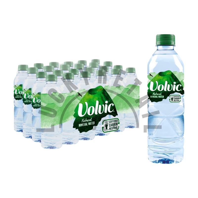 Volvic Natural Mineral Water 24 Pack (24 x 500ml) | Naturally Filtered Beverage 1