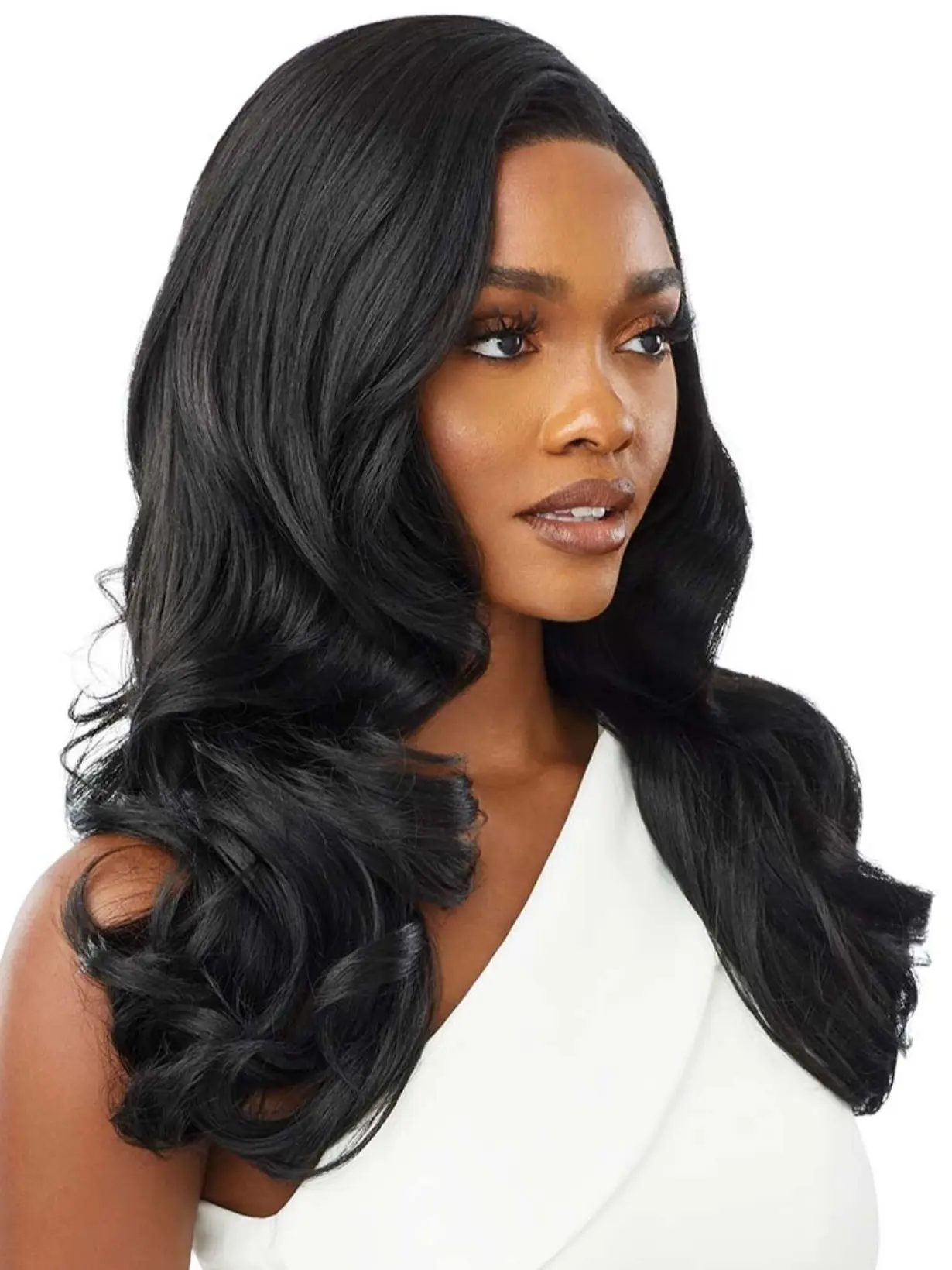 Outre HARPER Melted Hairline Collection HD Swiss Lace Front Synthetic Wig - 22 inches, layered, heat resistant