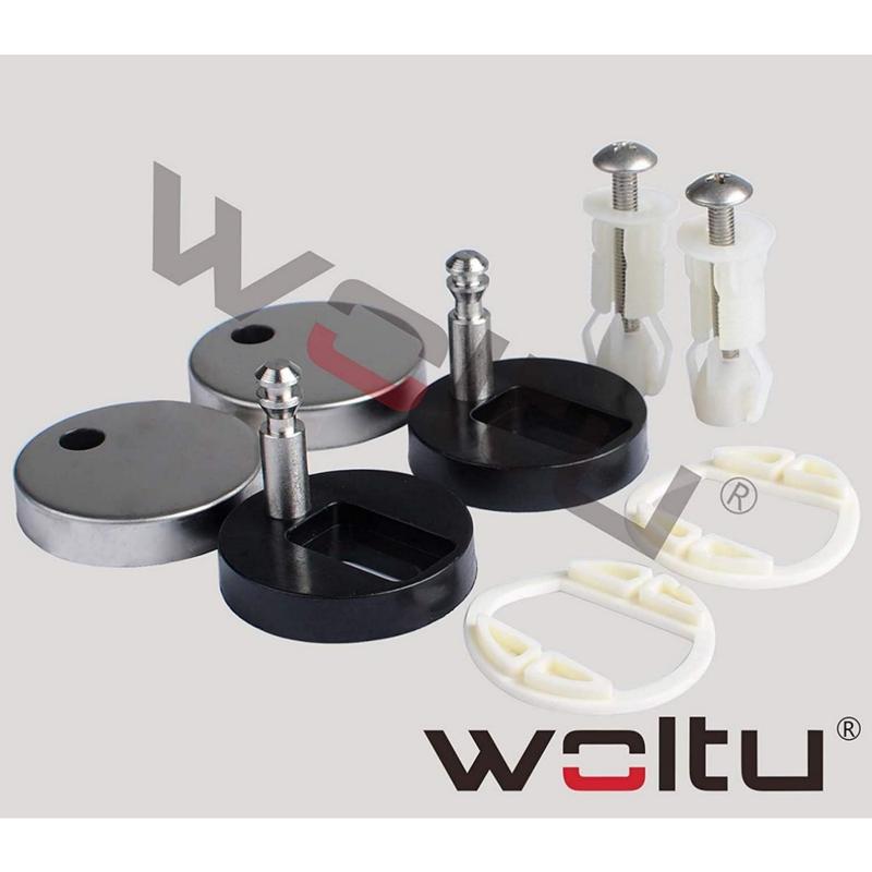 WOLTU Quick Release Toilet Seat with Soft Close Slow Hinge Attached Fittings Antibacterial for Bathroom 7