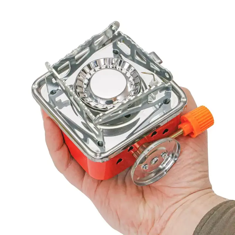 Outdoor Picnic Gas Burner Camping Hiking Fishing Mini Butane Stove Cooker 8