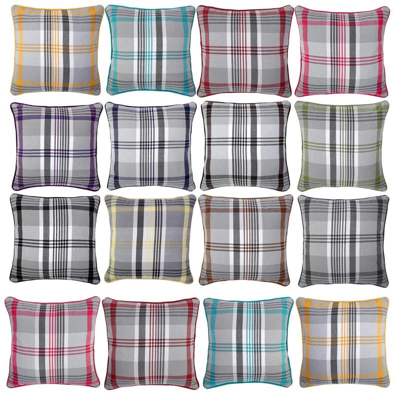 Tartan Cushion Covers - Multiple Sizes, Soft and Washable Materials 0