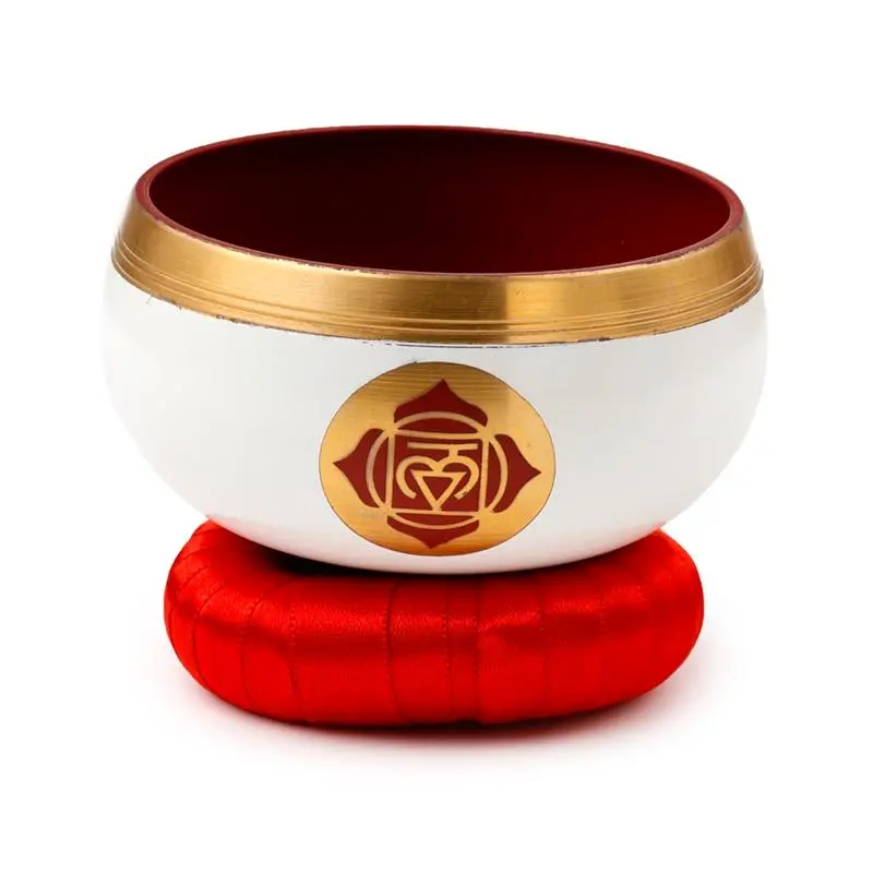 Root Chakra Healing Singing Bowl – Metal Sound Therapy Bowl with Cushion & Stick 5