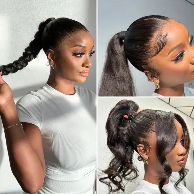 Lumio Custom Made 360 Loose Wave Wig | Peruvian Human Hair | HD Lace | Pre-plucked | Ponytail Wig