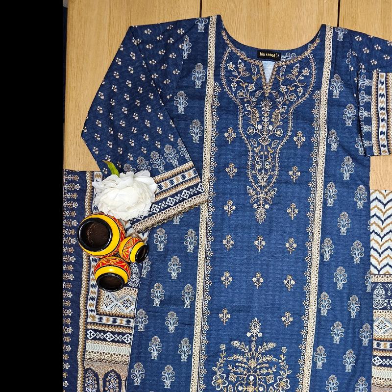 Bin saeed Embroidered Khaddar Collection With Embroidereddupatta (Small Medium Large XL XXL) 1