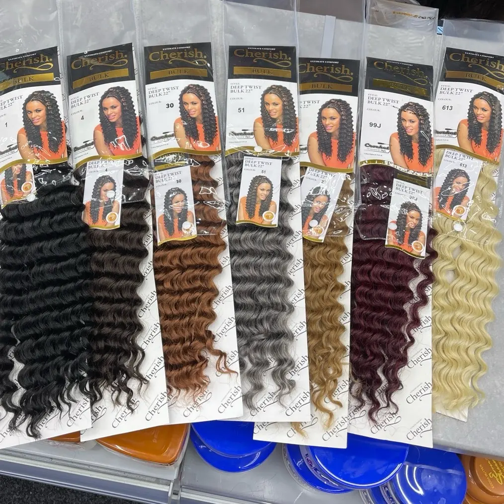 Cherish Deep Twist Bulk 22” - High-Quality Hair Extensions