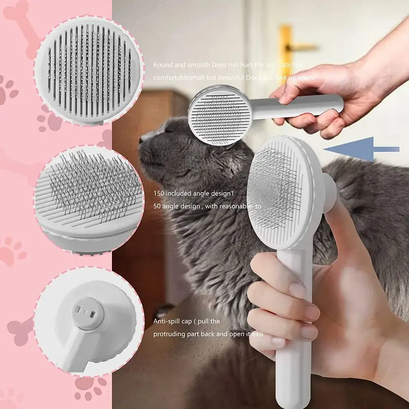 PurrfectGroom: Cat Hair Removal and Grooming Brush 1