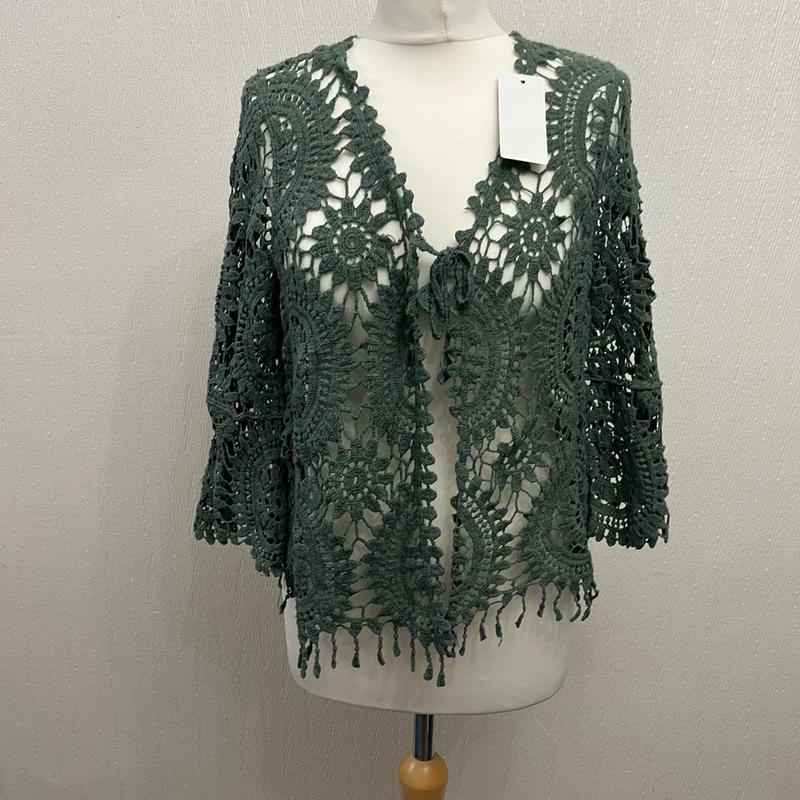 NEW Crochet Cardigan - With Tassels 1