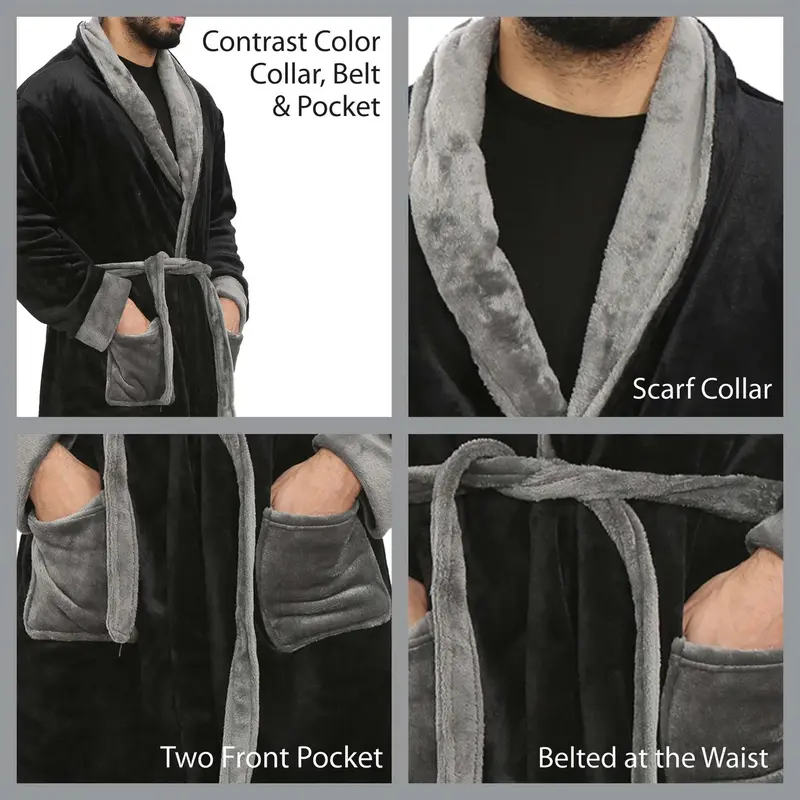 A2Z Adults Fleece Bathrobe Soft Beach Bath Swim Robe  Mens Gift Soft Beach Bathing, Swimming, Surfing, Watersports Changing Robe Gift S-XXL Womenswear Lightweight Check Fashion Gowns Love Nightwear Comfort Basic Minimalist Loungewear Longsleeves Tropical 6