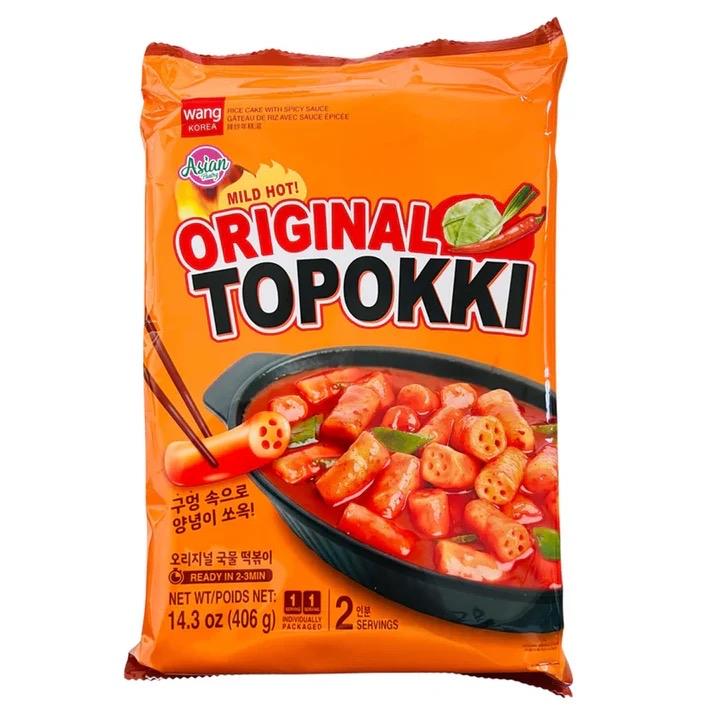 Wang Korea Mild Hot Original Topokki 406g - Delicious Instant Korean Food 4