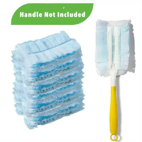 10 PCS Fluffy Flash Dust Magnet Duster Heads Refills  | Static Microfiber Replacement Dusters Heads | Traps Dust, Dirt & Pet Hair - Perfect for Home Cleaning Extendable