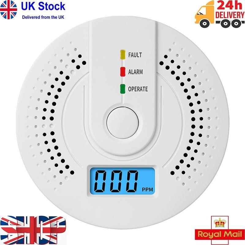 Carbon Monoxide Detector, CO Detectors with LED Indicator & Silence Button, EN 5 0
