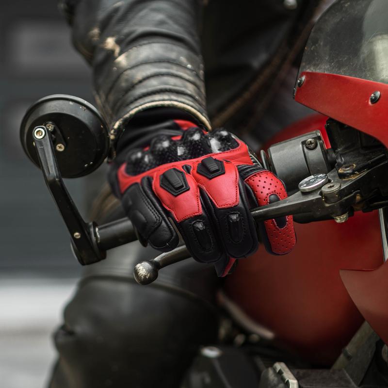 DKZ Leather Motorcycle Gloves Motorbike Thermal  Gloves summer Biker Gloves 6