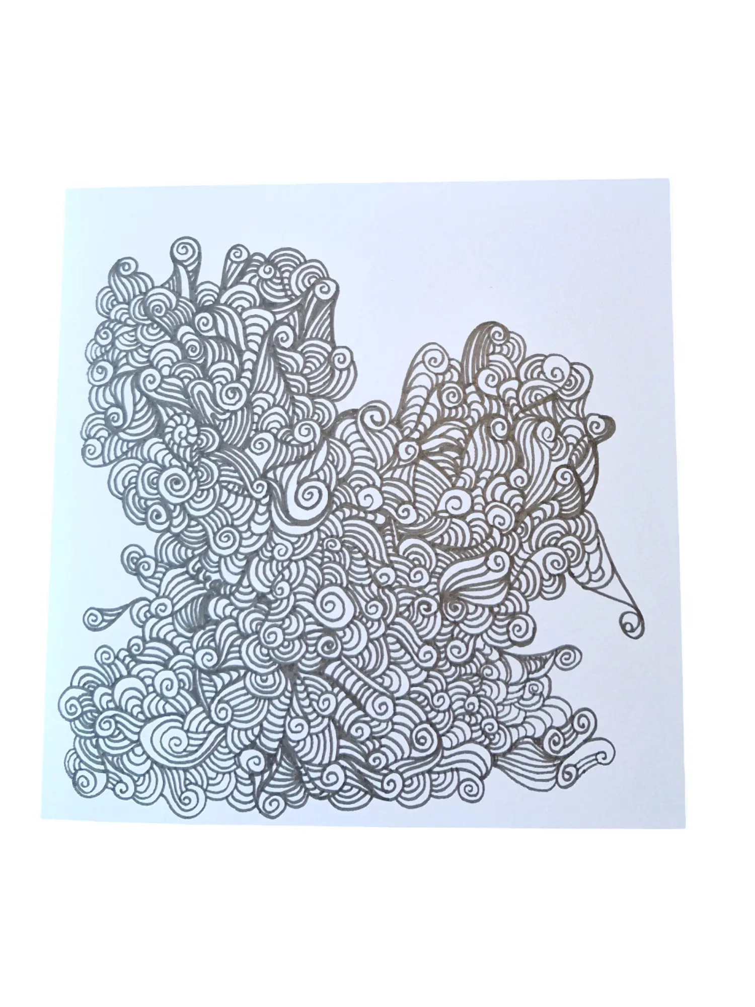 Doodles & Scribbled Mindful Greetings Card