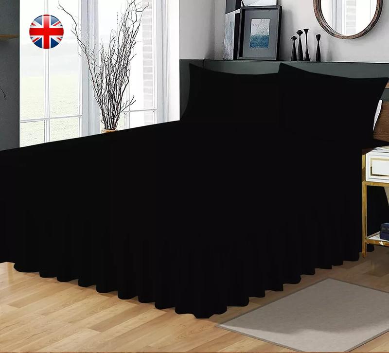 Product Introduction of Luxury Hotel Quality Egyptian Extra Deep Valance Fitted Sheets - 100% Poly Cotton for Single, Double, King, and Super King Sizes, Available in Multiple Colors and All Sizes Available ,High-Quality Valance Bed Sheet single soft bedding sets deep fitted 10