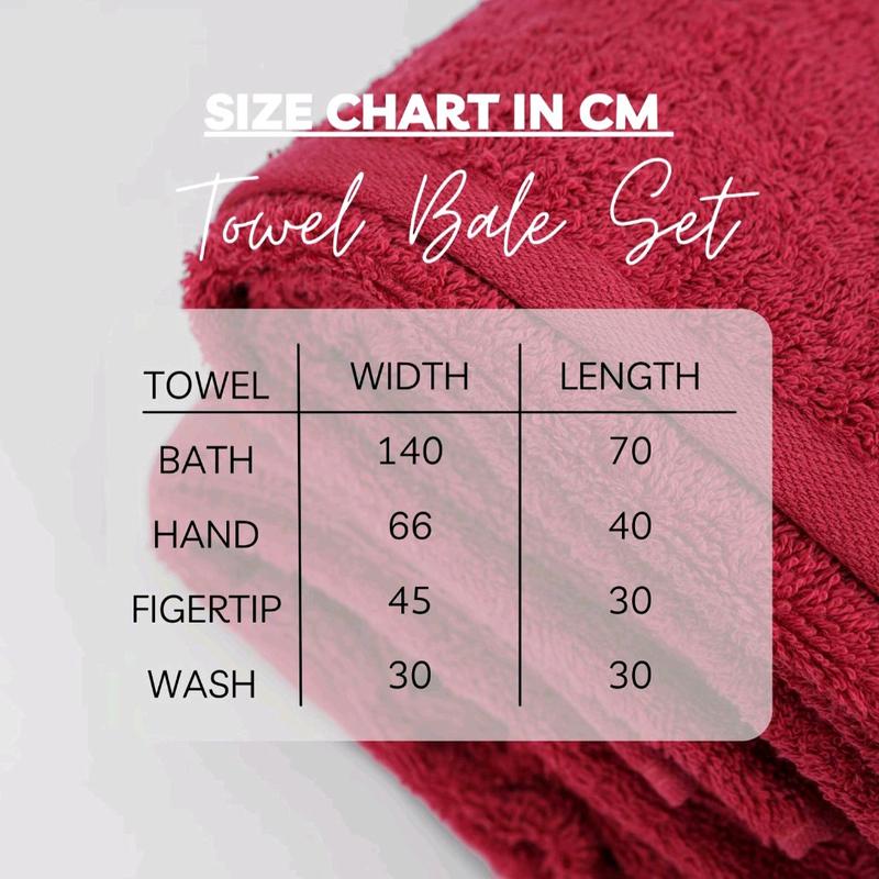 10 piece luxury towels,2 bath towels,(70x140cm)4 hand towels,(40x66cm) 4 face towel,(30x30cm) 500 gsm Set 5